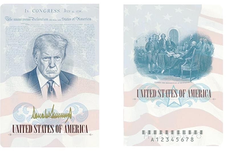 ¡EMITIRÁ EU PASAPORTES CON LA FOTO DE TRUMP!