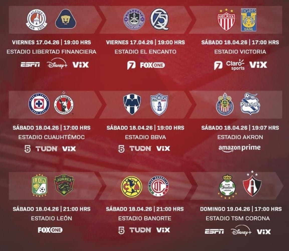 ¡ARRANCA LA JORNADA 15 DEL CLAUSURA 2026!