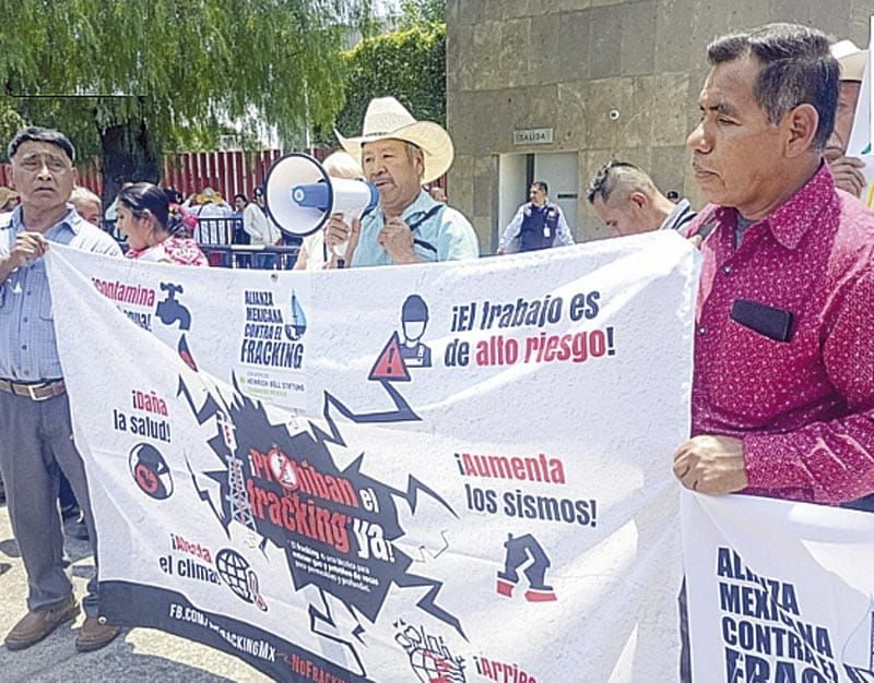 ¡PROTESTAN CONTRA FRACKING EN SAN LÁZARO!