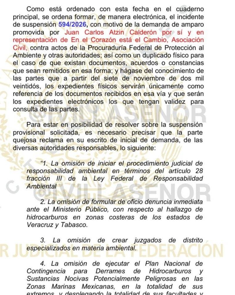 ¡QUE FRENEN ECOCIDIO! - ORDENA JUEZ FEDERAL