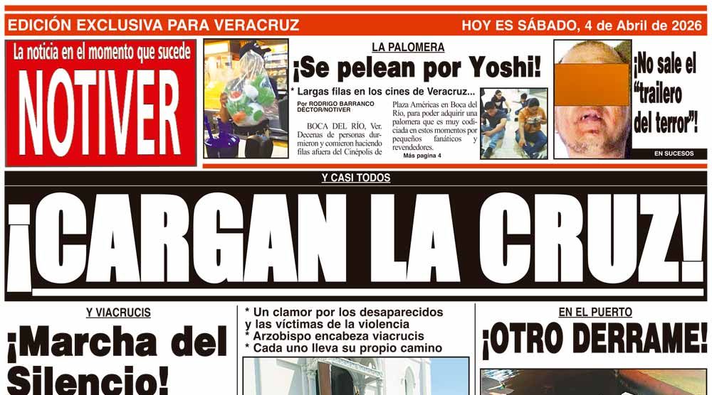 LA PORTADA - SÁBADO 4 DE ABRIL 2026