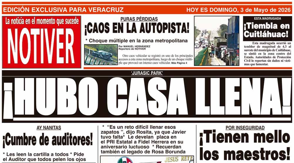 LA PORTADA - DOMINGO 3 DE MAYO 2026