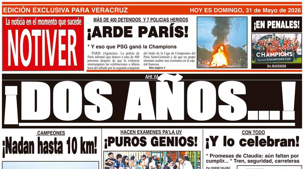 LA PORTADA - DOMINGO 31 DE MAYO 2026