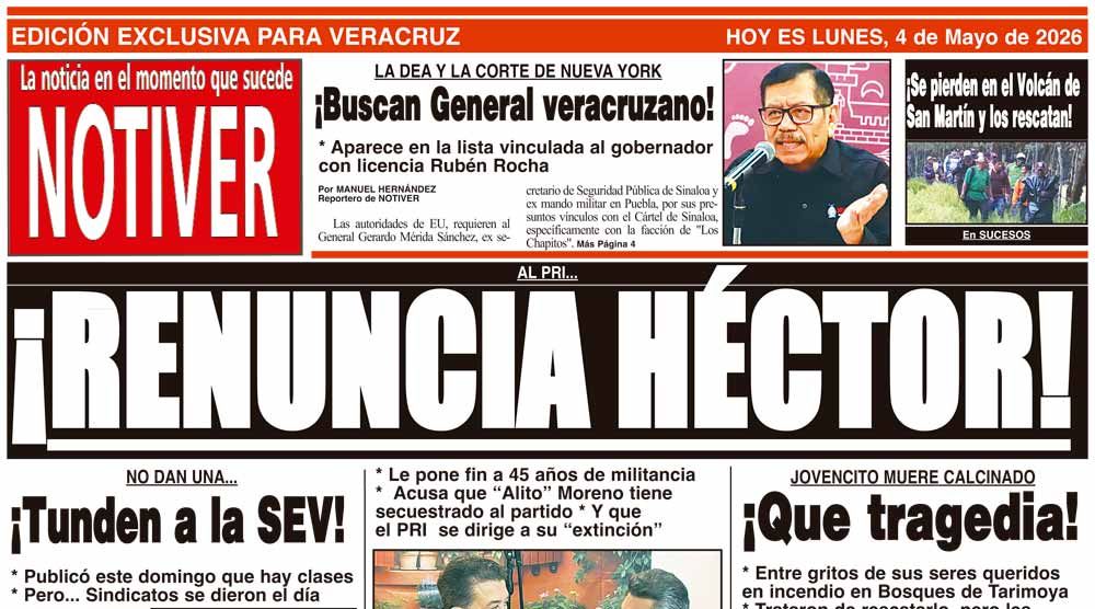 LA PORTADA - LUNES 4 DE MAYO 2026