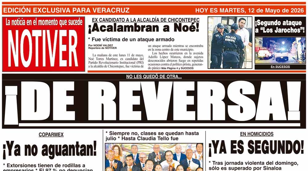 LA PORTADA - MARTES 12 DE MAYO 2026
