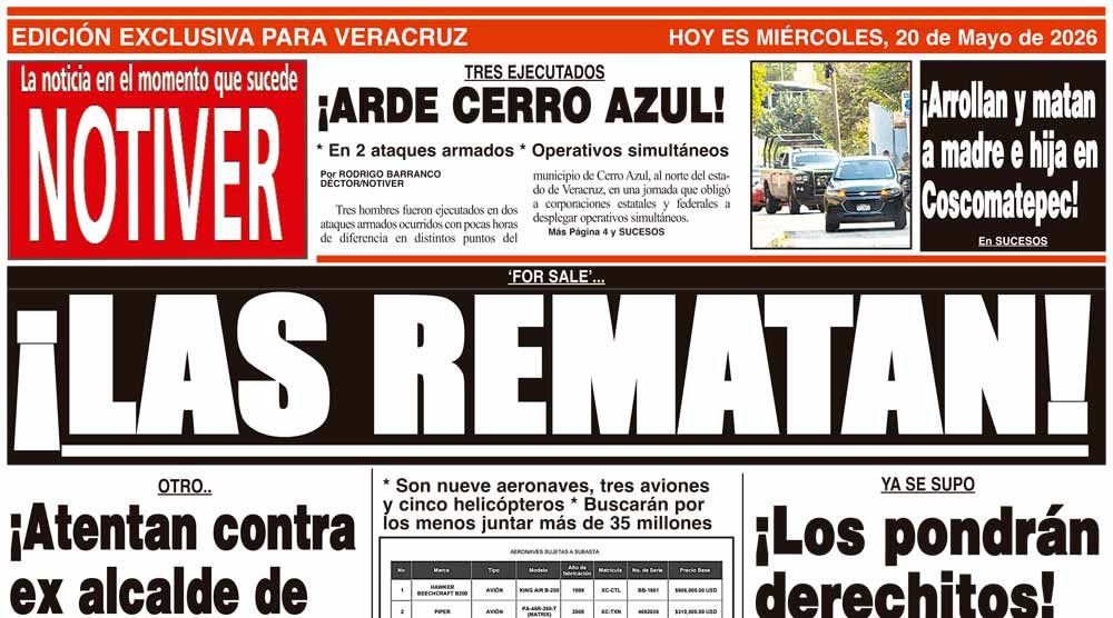 LA PORTADA - MIÉRCOLES 20 DE MAYO 2026