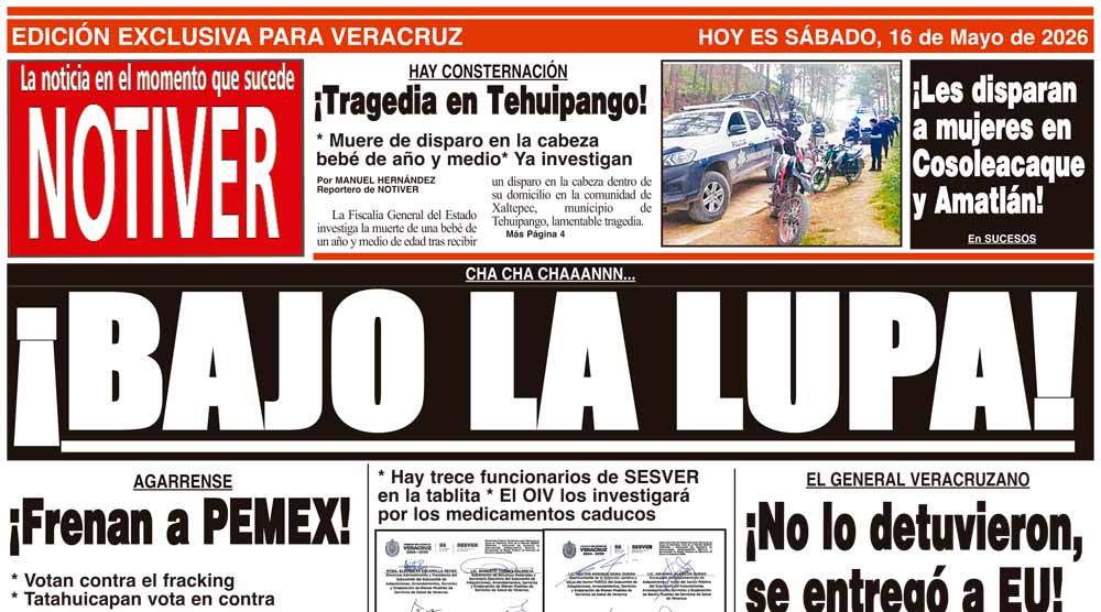 LA PORTADA - SÁBADO 16 DE MAYO 2026