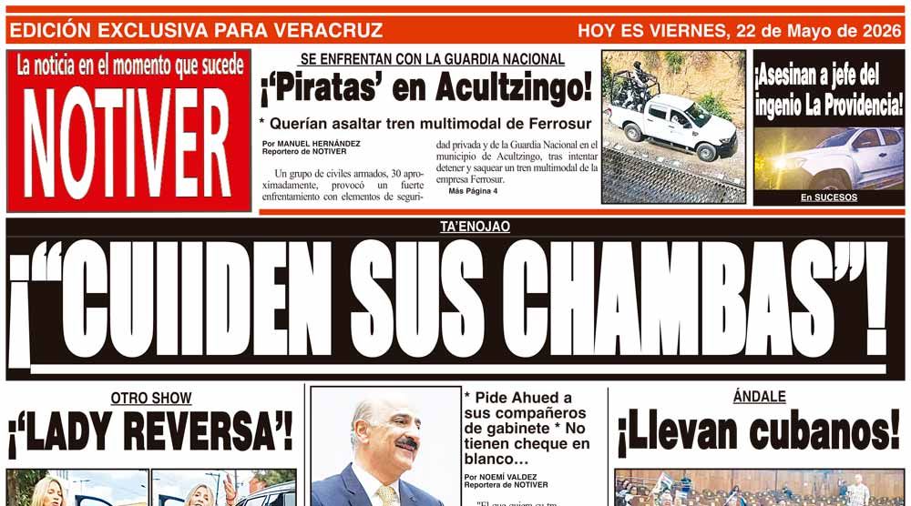 LA PORTADA - VIERNES 22 DE MAYO 2026