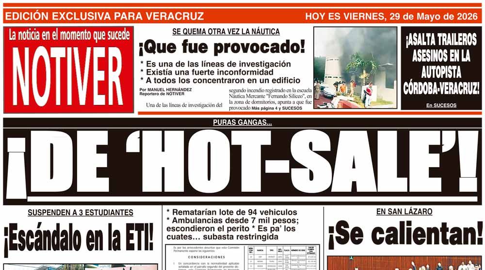LA PORTADA - VIERNES 29 DE MAYO 2026
