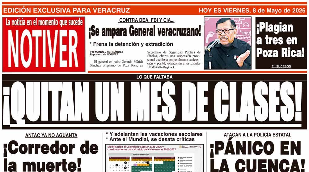 LA PORTADA - VIERNES 8 DE MAYO 2026
