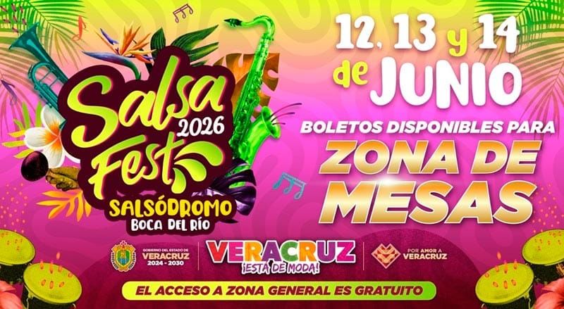 ¡SALSA FEST SACA BOLETOS! - *Para zona de mesas en Boca del Río