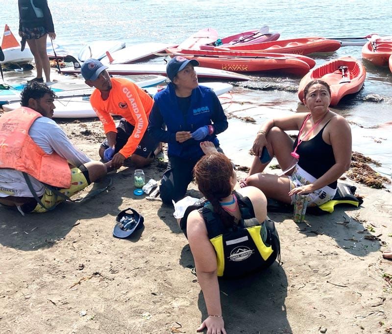 ¡RESCATAN A 90 KAYAKISTAS! - ESTABAN A LA DERIVA FRENTE A LAS PLAYAS DE BOCA DEL RÍO