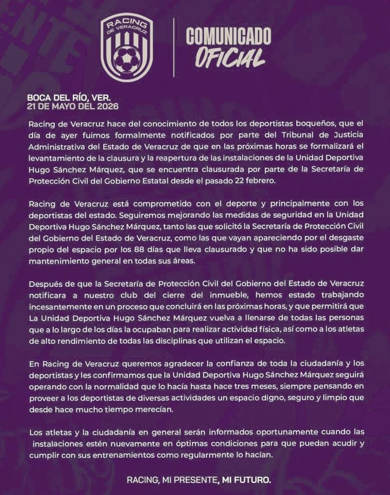 ¡TERMINA CLAUSURA DE LA UD. “HUGO SÁNCHEZ”!