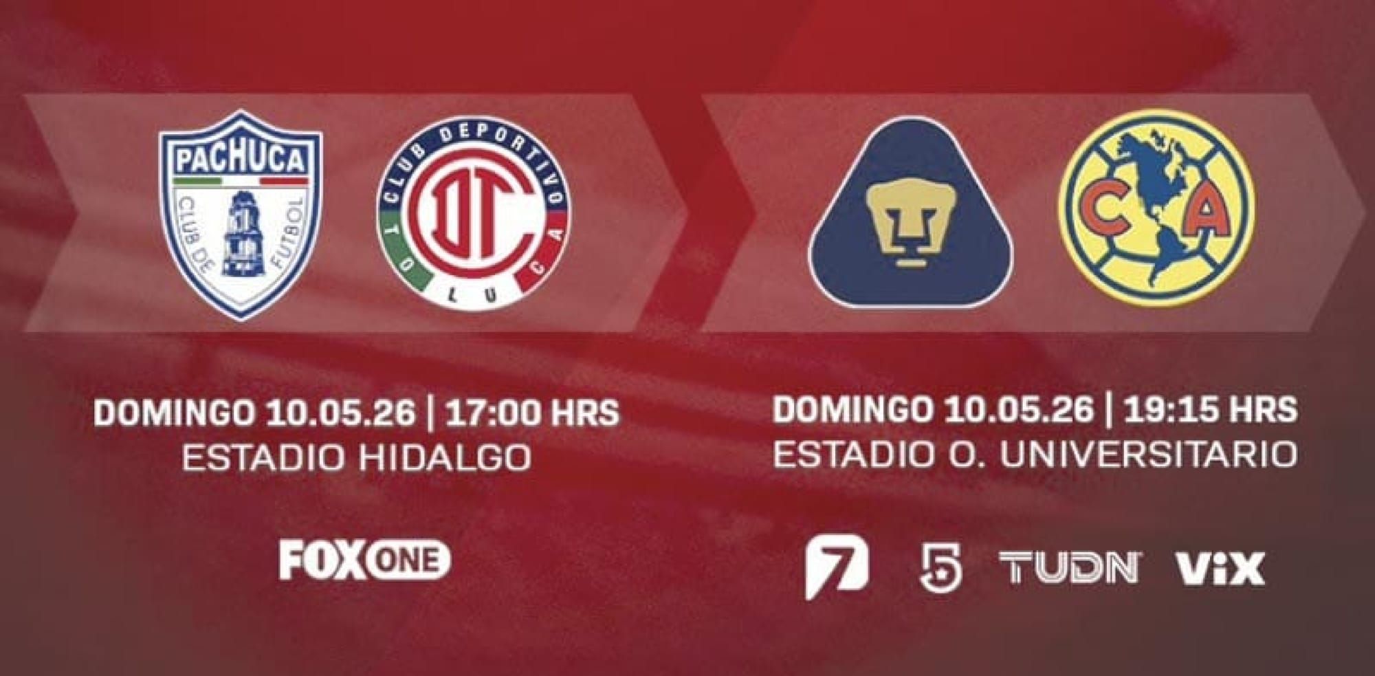 ¡TOLUCA Y AMÉRICA VAN POR LA SEMIFINAL!