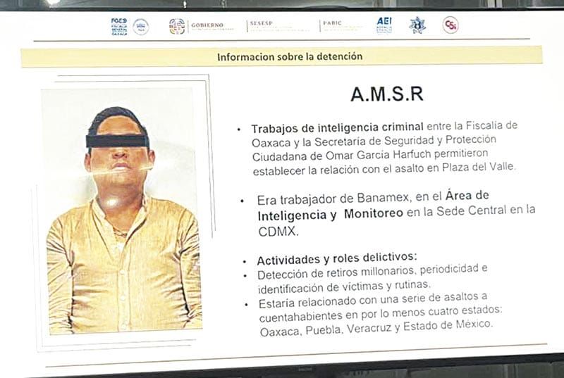 ¡DESARTICULAN BANDA LIGADA A ROBOS BANCARIOS EN VERACRUZ Y OAXACA! - EL CABECILLA TRABAJABA EN EL CENTRO DE INTELIGENCIA Y MONITOREO DE BANAMEX