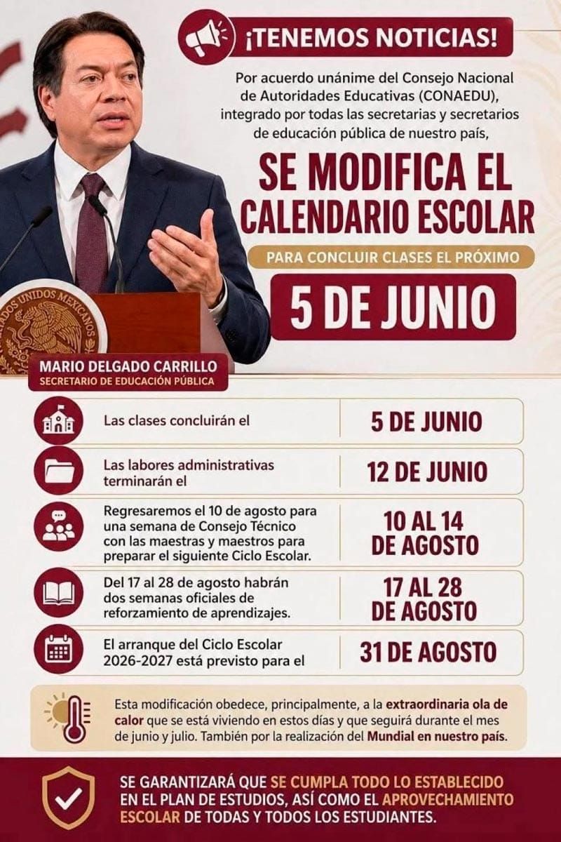 ¡VERACRUZ SE ALINEA AL “AJUSTE”! - *Del calendario escolar dice a SEV