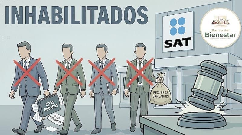 ¡INHABILITAN POR 10 AÑOS A TRES FUNCIONARIOS DEL BANCO DEL BIENESTAR!