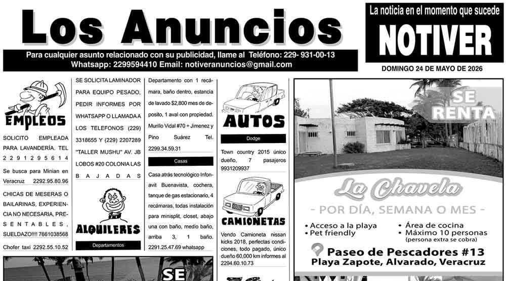 ...LOS ANUNCIOS, AVISOS Y DEMÁS! - DOMINGO, 24 DE MAYO 2026