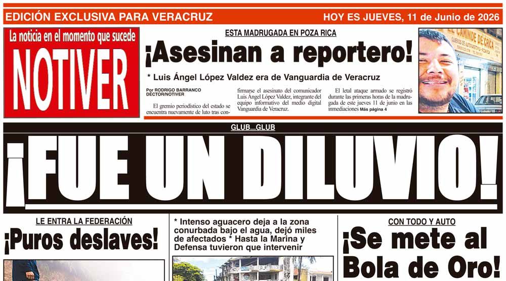 LA PORTADA - JUEVES 11 DE JUNIO 2026