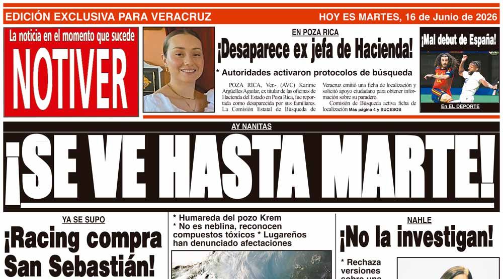 LA PORTADA - MARTES 16 DE JUNIO 2026