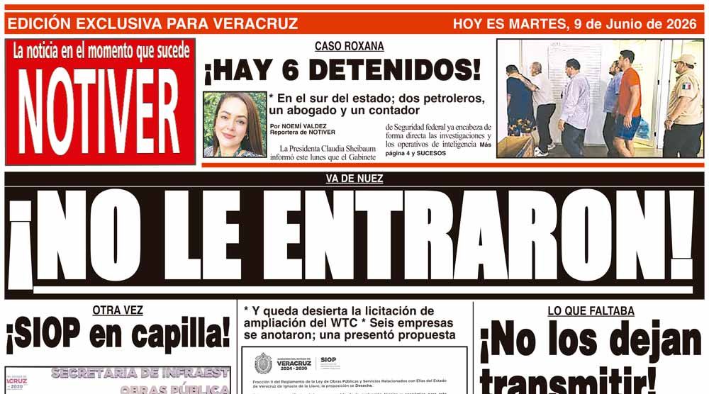 LA PORTADA - MARTES 9 DE JUNIO 2026