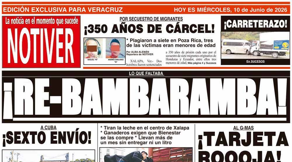 LA PORTADA - MIÉRCOLES 10 DE JUNIO 2026