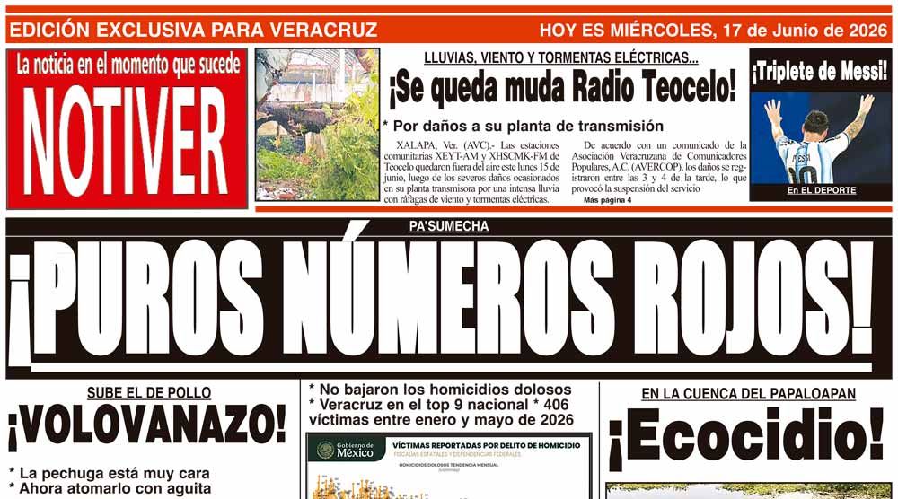 LA PORTADA - MIÉRCOLES 17 DE JUNIO 2026