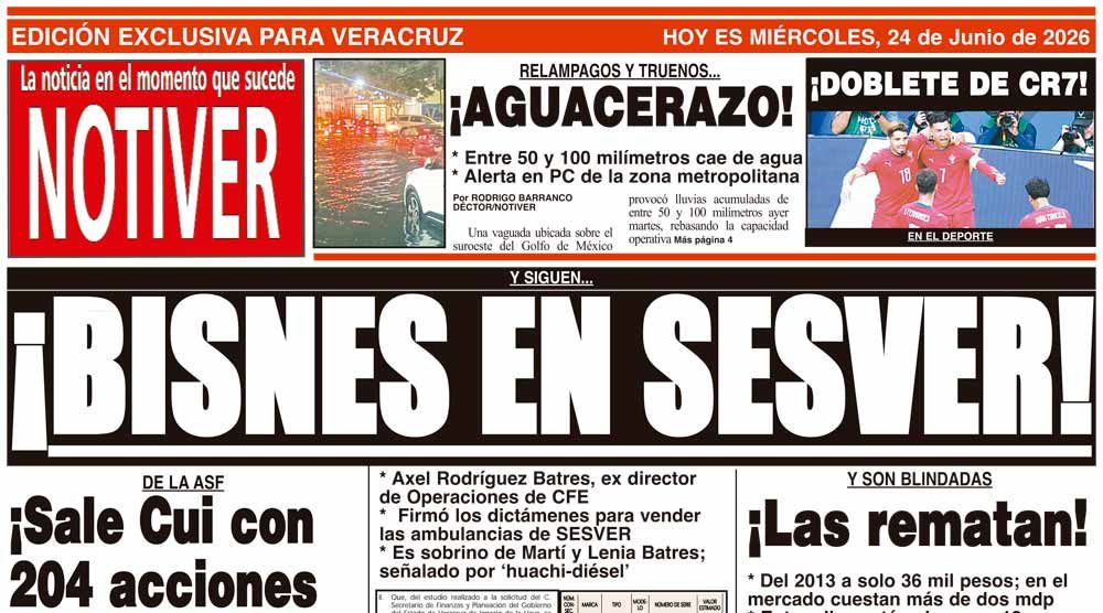 LA PORTADA - MIÉRCOLES 24 DE JUNIO 2026