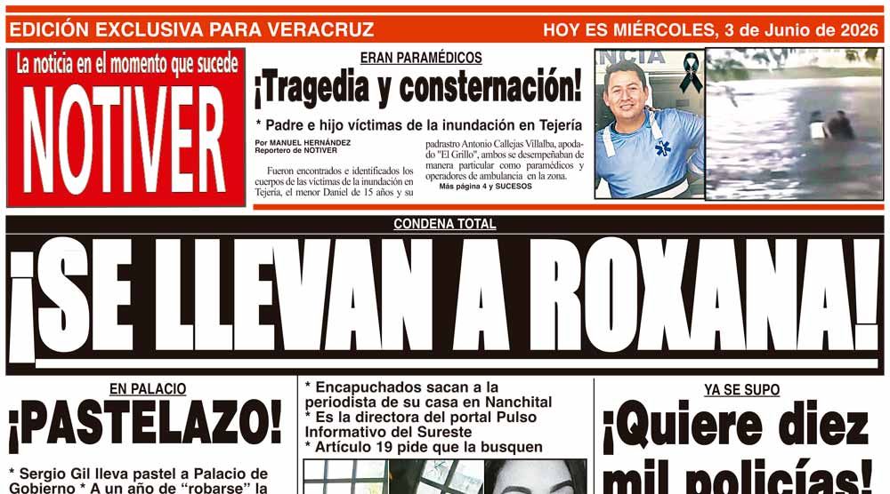 LA PORTADA - MIÉRCOLES 3 DE JUNIO 2026