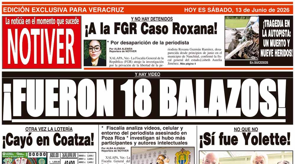 LA PORTADA - SÁBADO 13 DE JUNIO 2026