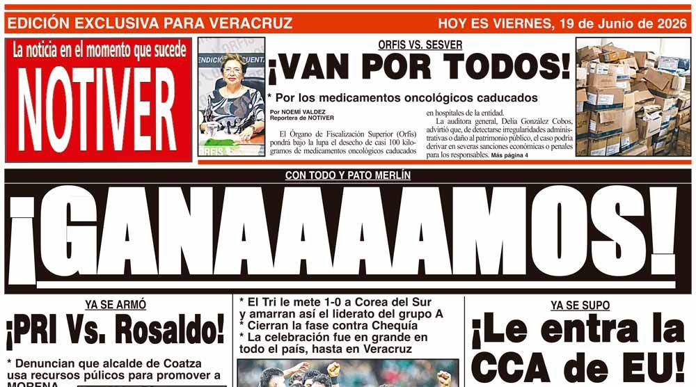 LA PORTADA - VIERNES 19 DE JUNIO 2026