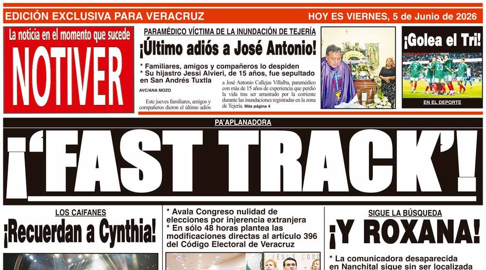 LA PORTADA - VIERNES 5 DE JUNIO 2026