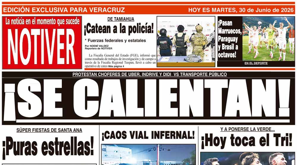LA PORTADA - MARTES 30 DE JUNIO 2026