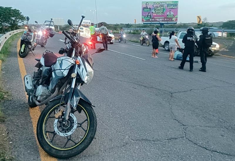 ¡BIKER HERIDO POR DERRAPÓN!