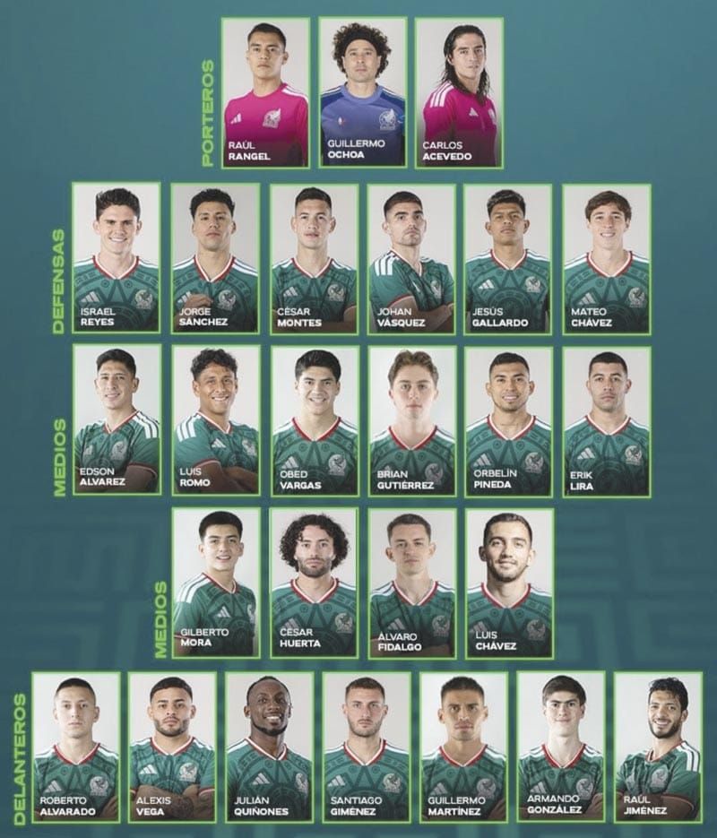 ¡LOS 26 AL MUNDIAL!