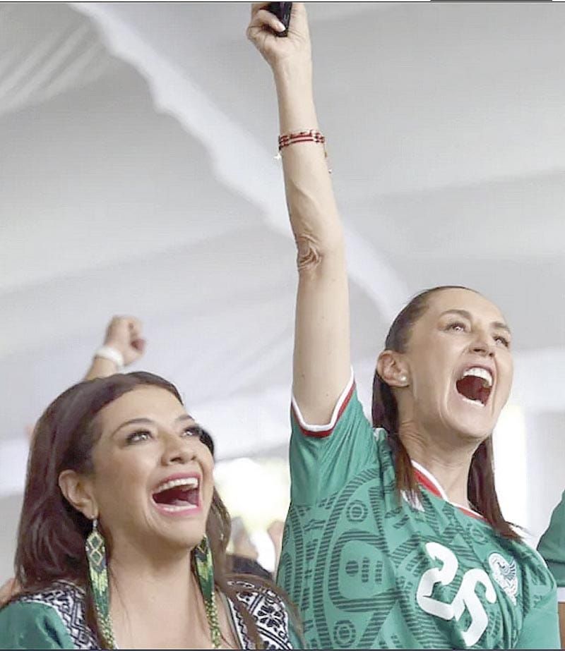 ¡CELEBRA SHEINBAUM TRIUNFO DE MÉXICO!