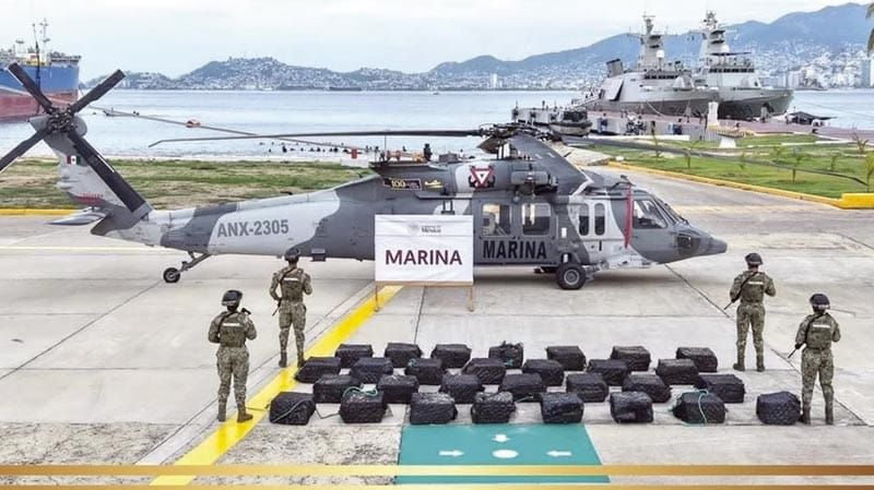¡INCAUTA MARINA CARGAMENTO DE COCAÍNA VALUADO EN 283 MDP!