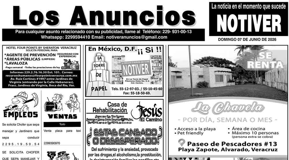 ...LOS ANUNCIOS, AVISOS Y DEMÁS! - DOMINGO, 7 DE JUNIO 2026