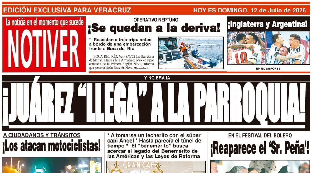 LA PORTADA - DOMINGO 12 DE JULIO 2026