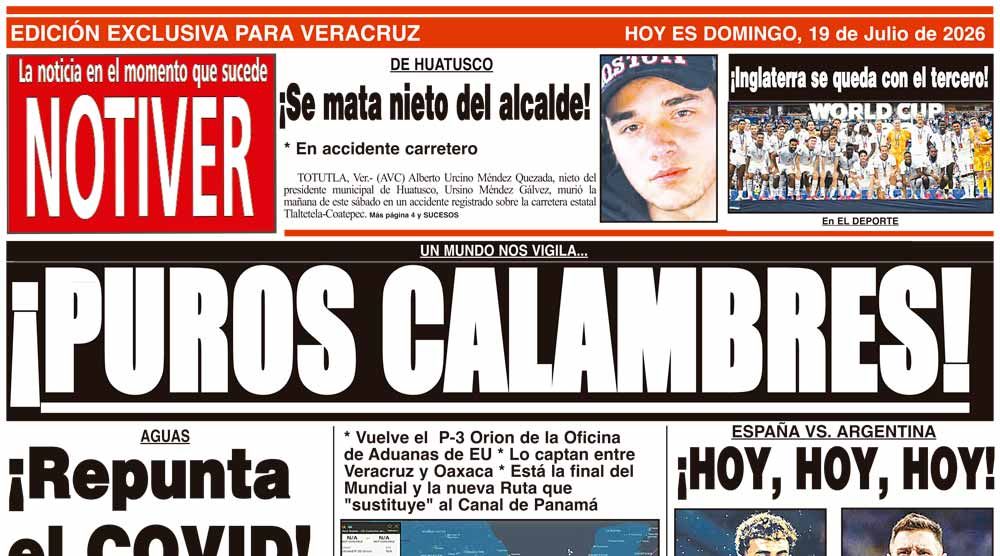LA PORTADA - DOMINGO 19 DE JULIO 2026