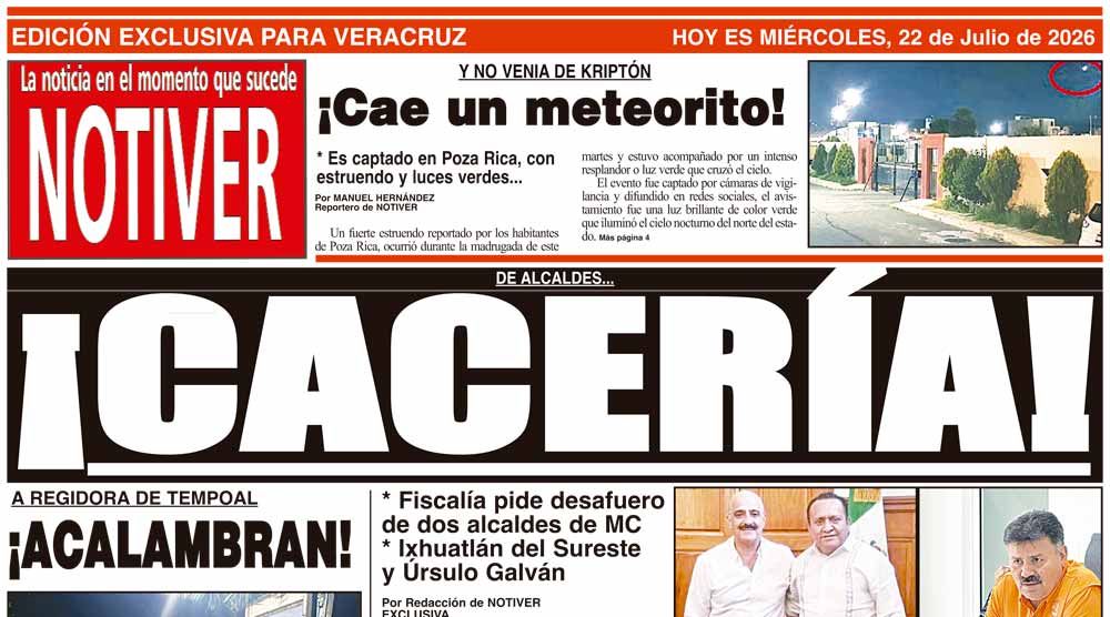 LA PORTADA - MIÉRCOLES 22 DE JULIO 2026