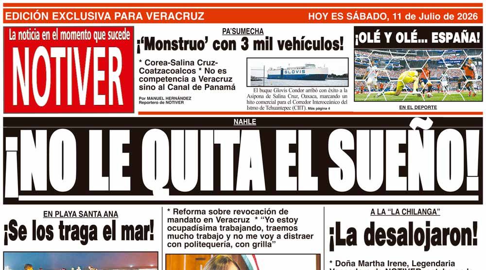 LA PORTADA - SÁBADO 11 DE JULIO 2026
