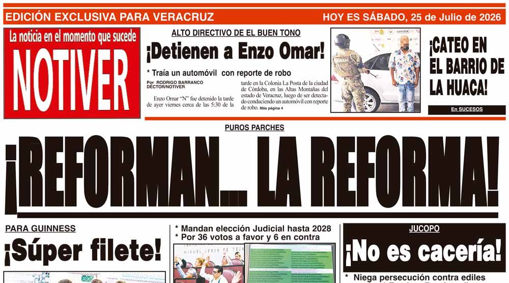 LA PORTADA - SÁBADO 25 DE JULIO 2026