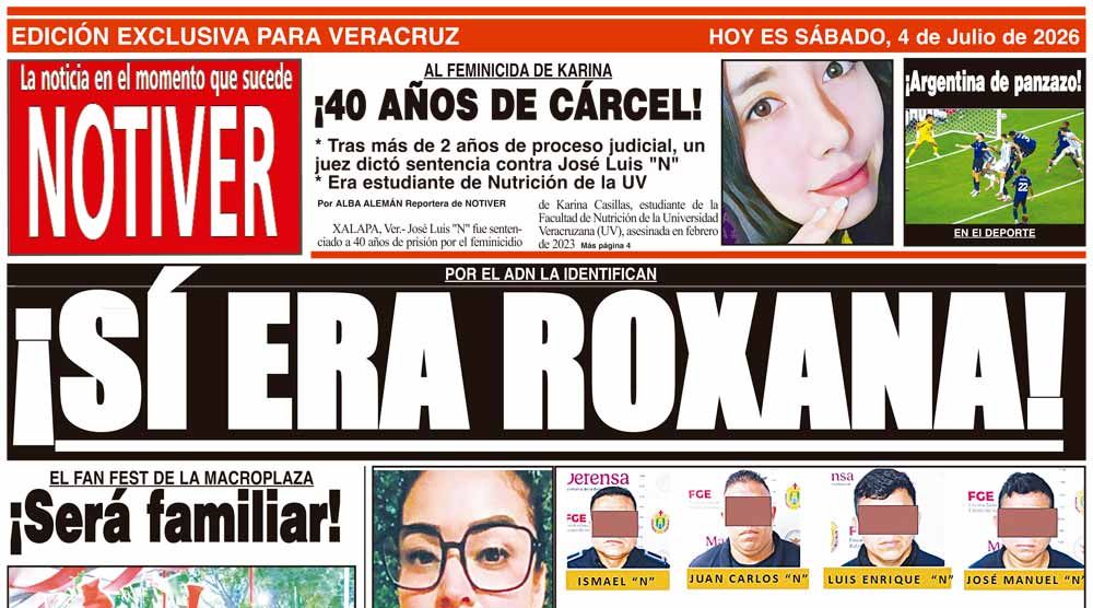 LA PORTADA - SÁBADO 4 DE JULIO 2026