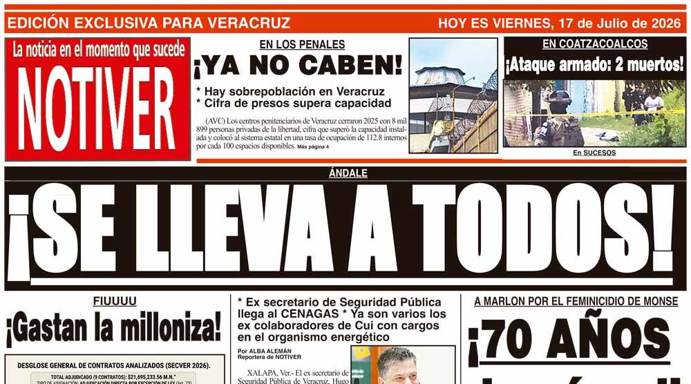LA PORTADA - VIERNES 17 DE JULIO 2026