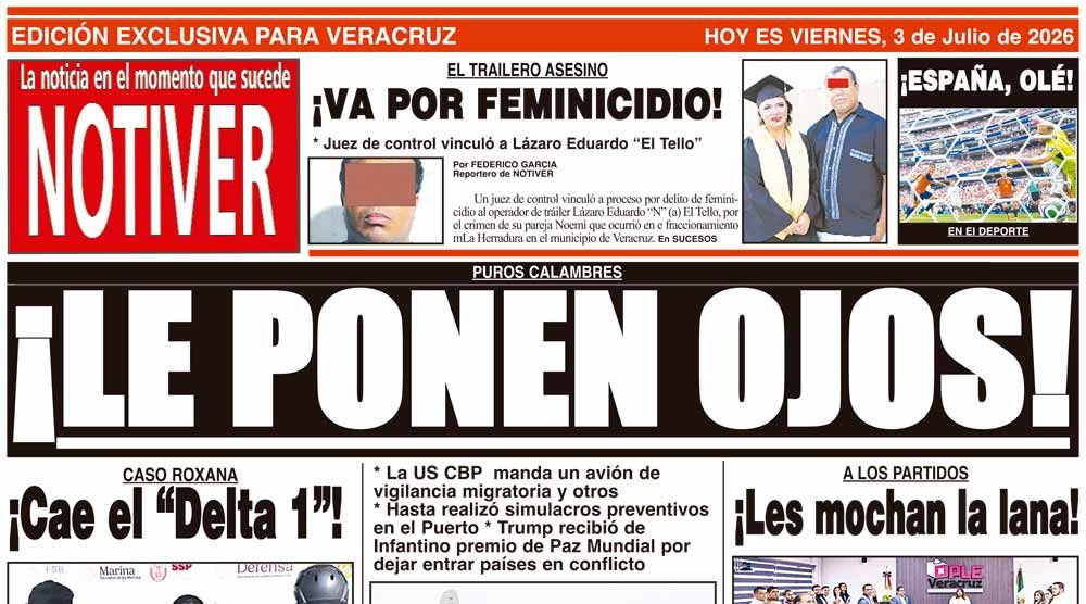 LA PORTADA - VIERNES 3 DE JULIO 2026