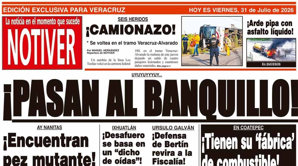 LA PORTADA - VIERNES 31 DE JULIO 2026