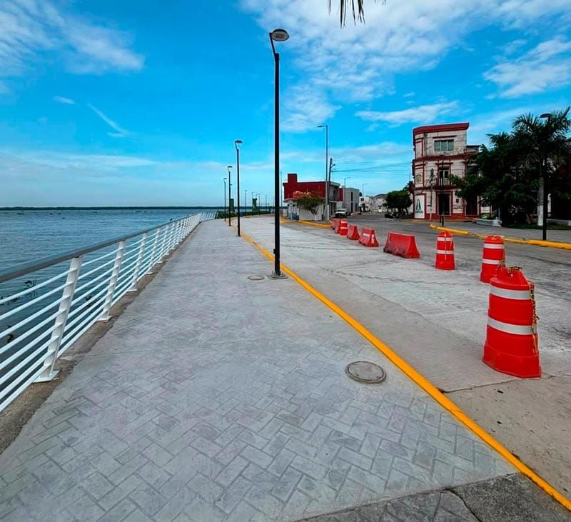 ASI QUEDÓ EL MALECÓN DE ALVARADO...