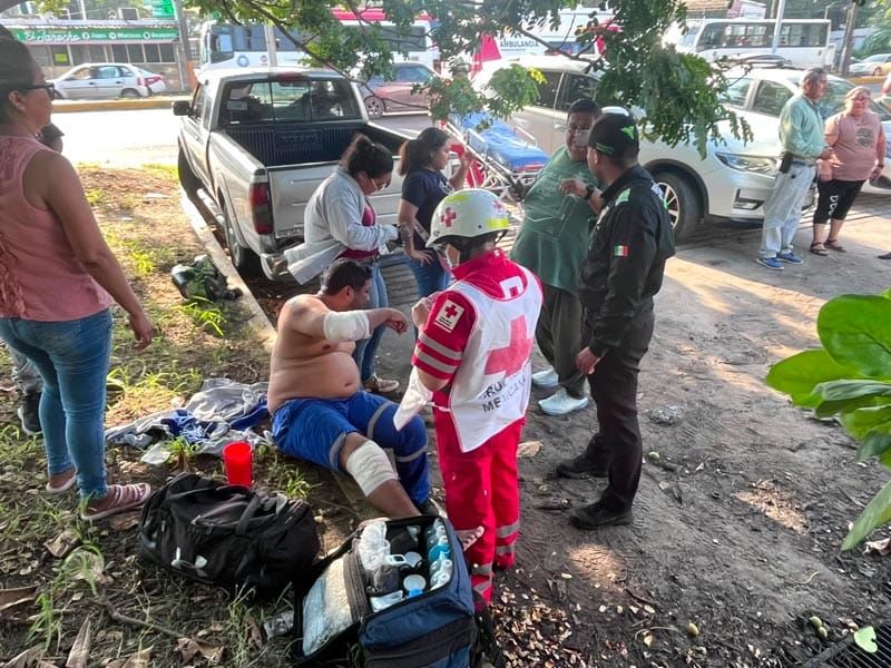 ¡MOTOCICLISTA HERIDO FRENTE A LOS TALLERES DEL ADO!