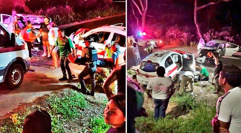 ¡TAXISTA MUERE PRENSADO! - CHOCA DE FRENTE CONTRA CAMIONETA EN TRES VALLES
